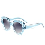 INF Solbriller kvinner UV400 med krystallinnredning Blå