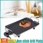 Electric Teppanyaki Table Grill Griddle BBQ Barbecue Hot Plate Smokeless Pan