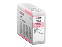 Epson T8506 - 80 ml - intensiv ljus magenta - original - bläckpatron - för SureColor SC-P800