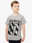 Fabric Flavours Kids' Harry Potter Slytherin Flip Sequin T-Shirt, Grey/Multi