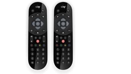 2 x Gly Remote Control Compatible With Sky Q Remote Control,Sky Q Universal Remote Control Fits for Sky Q Non Voice Control Sky Q Remote Control Replacement, Sky Q Remote Control, Black