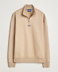 HUGO Neeler Half Zip Sweatshirt Medium Beige