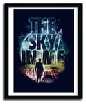 K.Olin Tribu - the sky In Me par Kharmazero, Papier, Blanc, 40 x 60 x 0.1 cm