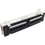 Simply45 Patch panel for vegg 12 porter CAT6 UTP lastet