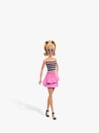 Barbie Fashionistas #213 Blonde with Striped Top, Pink Skirt & Sunglasses Doll