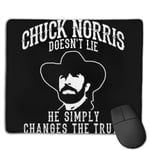 Chuck Norris Simply Changes The Truth Customized Designs Non-Slip Rubber Base Gaming Mouse Pads for Mac,22cm×18cm， Pc, Computers. Ideal for Working Or Game