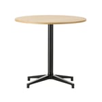 Vitra - Bistro Table, Rektangulärt - 64 x 79,6 cm, Mörk ekfanér - Träfärgad - Brun - Matbord - Metall/Trä