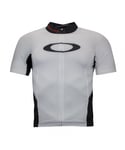 Oakley Jawbreaker Road Jersey Cycling Zip Up T-Shirt White - Mens - Size Small