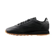 Reebok Femme Classic Leather Sneaker, DARKMATTER/Black/White, 40 EU
