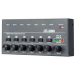 Ultralågt brus 6-kanals Line Mixer Mini Mixer Audio USB Powered Mixer för elektroniska instrument, mobiltelefoner