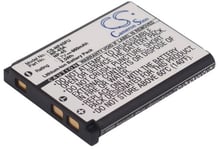 Kompatibelt med Fujifilm FinePix Z33WP, 3.7V, 660 mAh