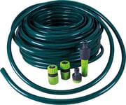 Hosepipe With Accessory Kit - Indoor/Outdoor Connector, Hose End Connector 50m
