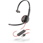 Plantronics - Blackwire - C3210 Headband Headsets - Black (209744-201)