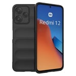 EIDERWOOD Xiaomi Redmi 12 (5G) / Poco M6 Pro (5G) Fleksibelt Plastdeksel - Svart