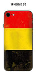 Coque Iphone SE (2020) Design : Drapeau Belgique Vintage