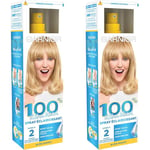 Garnier 100% Ultra Blond Spray Éclaircissant Naturel & Progressif, Effets Méchés, Cristal Soleil, 125 ml (Lot de 2)