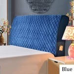 Headboard Cover Quilted Slipcover， Protector Stretch Dustproof Thickening Bed Head Cover for Beds Decorative Protectors for Headborad,Blue(E)-120CM(47inch)