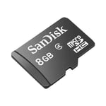 Carte mémoire microSDHC SANDISK 8 Go - Classe 4 - Noir