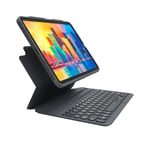 iPad Air (2022 / 2020) Zagg Pro Keys Keyboard (Nordisk Tastatur med Deksel) - Charcoal