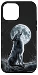Coque pour iPhone 13 Pro Max Midnight Howl | Motif loup et lune