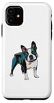 iPhone 11 Boston Terrier Pop Art Colorful Design Cute Boston Terrier Case