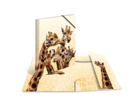 HERMA Giraffe friends, Vanlig mapp, A3, Polypropylen (PP), Multifärg, Resårband, 335 mm