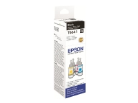 Epson T6641, Svart, Epson, EcoTank L555 EcoTank L355 EcoTank ET-4550 EcoTank ET-4500 EcoTank ET-3600 EcoTank ET-2650 EcoTank..., 70 ml, Grå, 70 ml