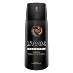 6 Lynx DARK TEMPTATION Mens Body Spray Deodorant Aerosol Fragrance Collection