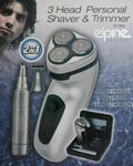 Mens Electric Rechargeable Cordless Rotary Detail Shaver Razor Nose Ear Trimmer