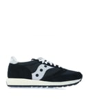 Saucony Mens Originals Jazz 81 Trainers in Black Grey Leather (archived) - Size UK 8.5