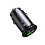 USB-billadapter för snabbladdning i bil 3.1A, 1 st, för Samsung Huawei Mate 60 iPhone 15 Plus Xiaomi Type C black