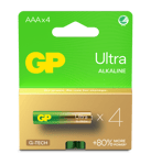 GP Batteries 4-pack Ultra Alkaline AAA-batteri 24AU/LR03