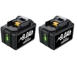 Makita BL1830 Batteri, 18V 9A Kapacitet, Li-jon Teknologi, 2 set