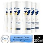 Dove Essential Nourishment Body Lotion 24h DeepCare Complex For Dry Skin 6x250ml