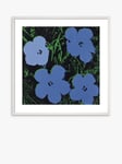 Andy Warhol - 'Flowers' Framed Print & Mount, 50 x 50cm