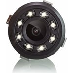 Memkey - Caméra arrière intégrée de 18,5 mm,Mini caméra de recul avec 8 led lumières + Pratique et fiable, idéale pour garer Votre Voiture + Angle de
