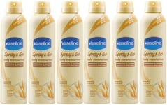 Vaseline Spray and Go Essential Body Moisturiser 190 ml x 6