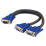 C2G ULTIMA Series HD15 SXGA VGA Male to 2 x VGA Female Y Computer monitor Cable