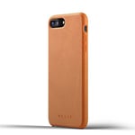 Mujjo Full Leather Case for iPhone 8 Plus, iPhone 7 Plus | Premium Genuine Leather, Natural Aging Effect | Super Slim Profile, Protective Bezel (Tan)