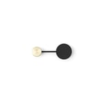 Audo Copenhagen - Afteroom Coat Hanger Small, Black/Brass - Pyyheripustin - Afteroom - Musta
