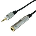 0.3m 3.5mm Plug to 6.35mm Socket Headphone Extension Cable Lead MP3 ¼" AUX Jack