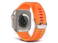 Decoded D24aws49uts1ah, Klockarmband, Apple, Watch Series, Silikon, Rostfritt Stål, Orange