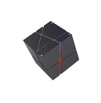 Enceinte Cube Bluetooth pour Samsung Galaxy Fold Smartphone Carte TF Auxiliaire Haut-Parleur Musique LED (Noir)