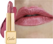 OULAC Pink Metallic Shine Lipstick, Baby Pink Glitter Long Lasting Lipsticks, Hi