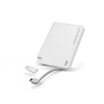 SBS Slim Portable Power Bank Extra Power 3000mA Universal White New