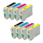 Compatible Multipack Epson WorkForce WF-7525 Printer Ink Cartridges (8 Pack) -C13T12914010