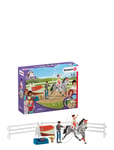 Schleich Horse Club Mias Vaulting Set Toys Playsets & Action Figures Play Sets Multi/patterned Schleich