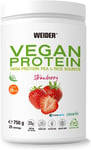 Weider Vegan Protein (750G) Strawberry Flavour. 23G Protein/Dose, Pea Isolate (P