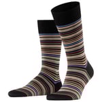 Falke Strumpor Microblock Socks Svart randig bomull Strl 39/40 Herr