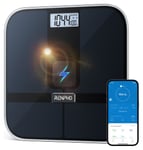Renpho Smart Body Bluetooth Solar Bathroom Scale - Black